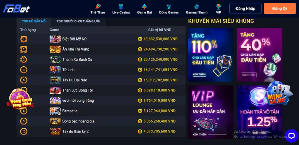 Giao diện trò chơi bắn cá 89BET01